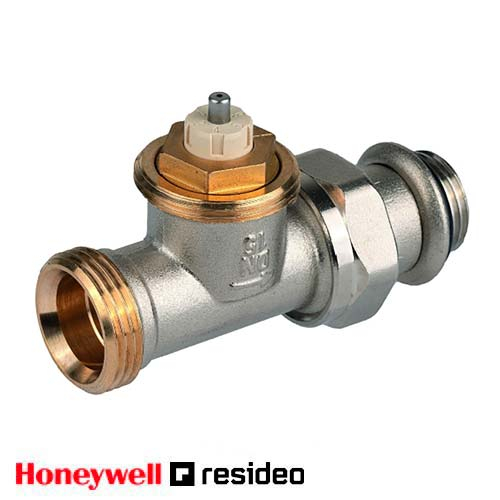 Термостатичний клапан прямий Resideo V2036SX 1/2" x 3/4" (Honeywell V2036DSX15)