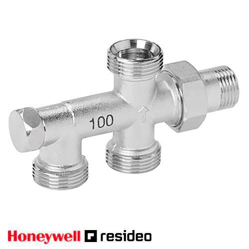 Чотириходовий розподільчий клапан Resideo V2212 1/2" x 3/4" прямий (Honeywell V2212XD0020)