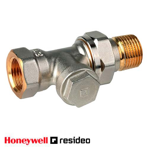 Кран радіаторний прямий Resideo Verafix-E 3/8" (Honeywell V2420D0010)
