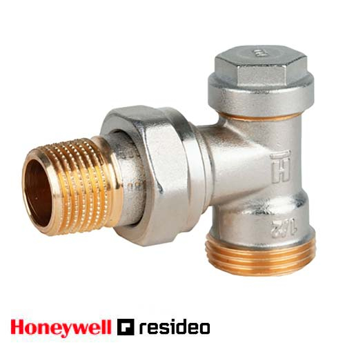 Кран радіаторний кутовий Resideo Verafix-E 3/4" (Honeywell V2427E0015)