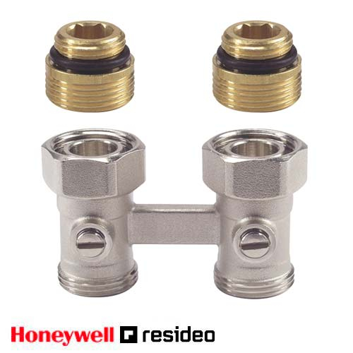 Вузол нижнього підключення прямий Resideo Verafix-VKЕ 1/2" x 3/4" (Honeywell V2495DY015)