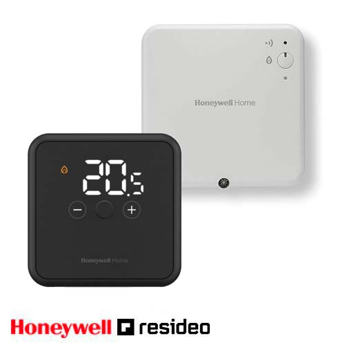 Цифровой комнатный термостат Resideo DT4R беспроводной | черный (Honeywell YT42BRFT22)