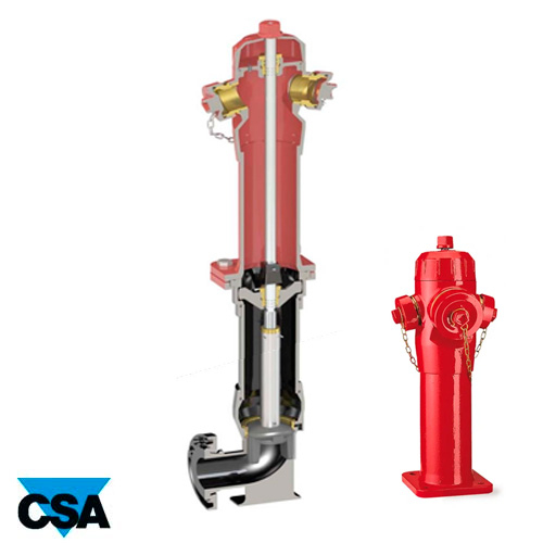 Пожарный гидрант CSA Apollo RP 100B Dn100 | Pn16 | h 1649 мм