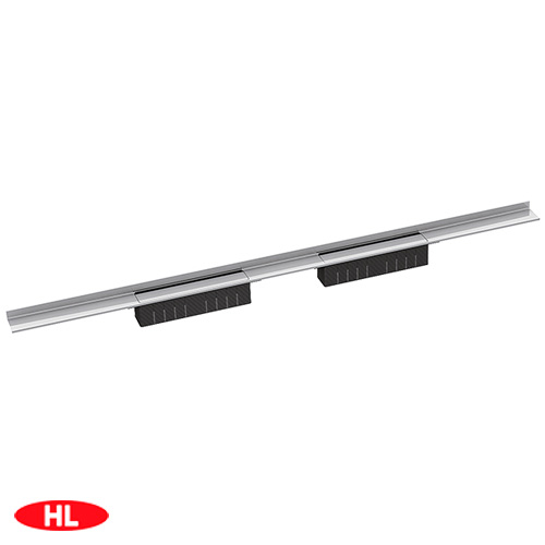 Решетка HL053P.2/200 InFloor Duo | 200 см | нержавеющая сталь | полированная