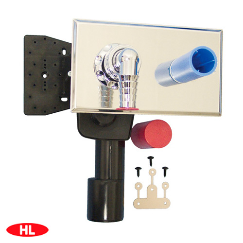 Сифон HL405ECO для пральної або посудомийної машини DN40/50 інтегроване підключення води - 180х100мм