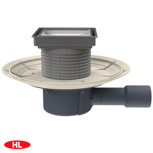 Трап з решіткою під плитку HL510N-3020 DN40/50 132х132/112х112мм