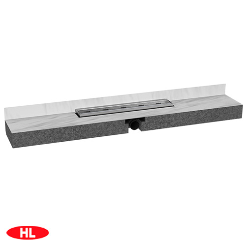 Душевой канал HL531Prblue-I с решеткой "Индивидуальная" из нержавеющей стали | сухой сифон „Primus blue“