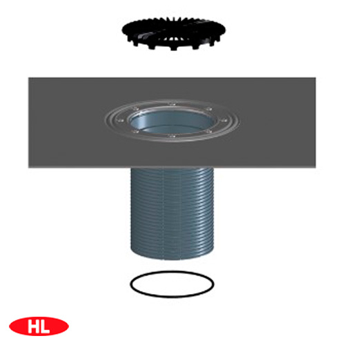 Надставной элемент HL8500H с гидроизоляционным полимербитумным полотном | для трапов серий HL3100T и HL5100T