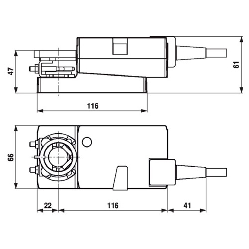 Belimo LM24A-MP Електропривод повітряної заслонки