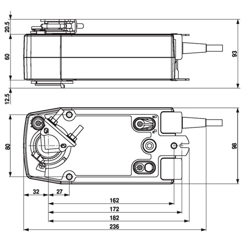 Belimo NF24A-MP Електропривод повітряної заслонки