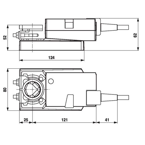 Belimo NM24A-MP Электропривод воздушной заслонки