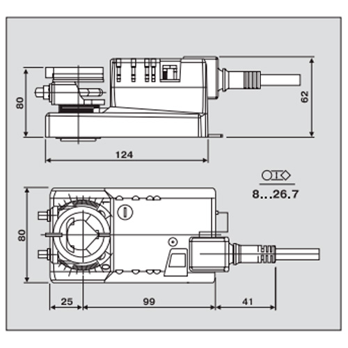 Belimo NM230AX NMA 060 101 004 Электропривод воздушной заслонки (ускоренный ход)