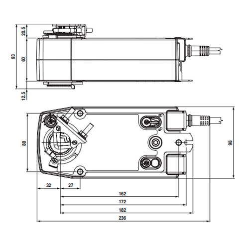 Belimo SF24A-SR-S2 Електропривод повітряної заслонки (аналог. 0-10 В)