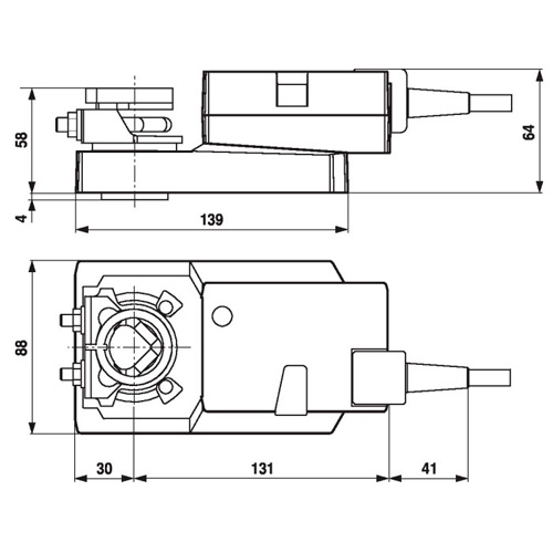 Belimo SMC24A-MP Электропривод воздушной заслонки