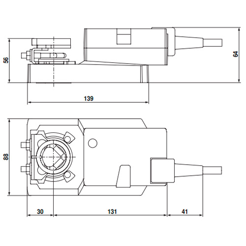 Belimo SMD230A Електропривод повітряної заслонки (зусилля 16 Нм)