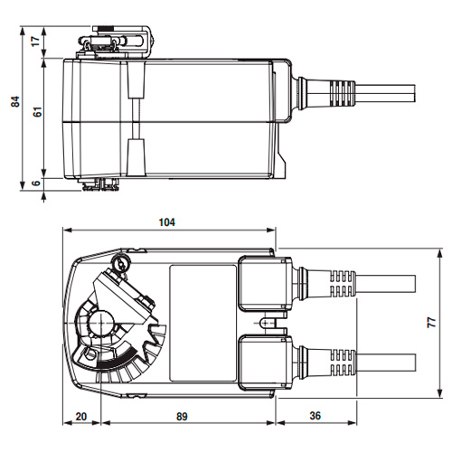 Belimo TF230-SR Електропривод повітряної заслонки (аналог. 0-10 В)