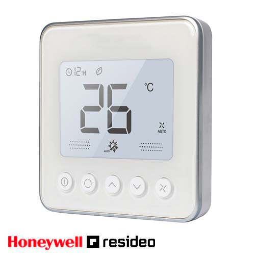 Термостат для фанкойлу Resideo TF428WN-RSS_U білий (Honeywell TF428WN-RSS_U)