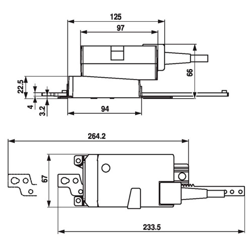 Belimo LH24A-MP100 Електропривод лінійної дії (хід 0-100 мм)