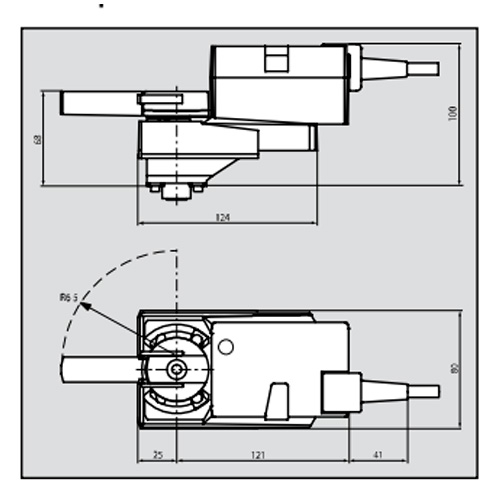 Belimo LRQ24A-SR Електропривод кульового клапана