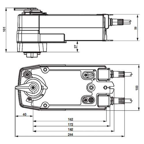 Belimo NRF24A-S2 Електропривод кульового клапана