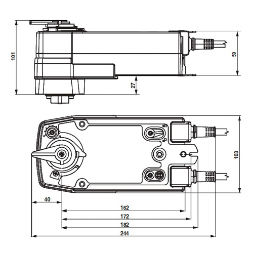 Belimo NRFA-O Електропривод кульового клапана