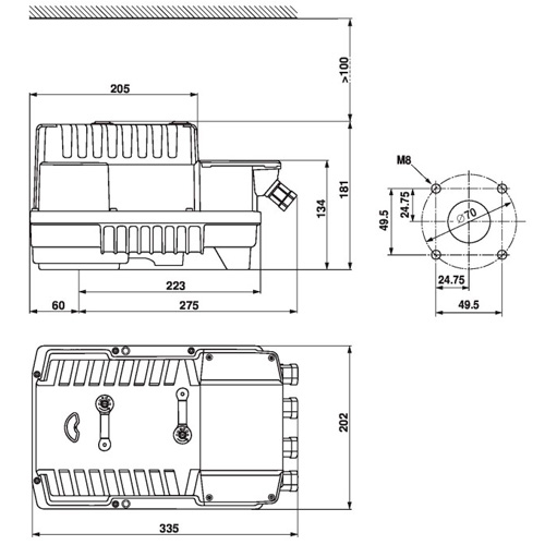 Belimo PKCA-BAC-S2-T Електропривод повітряної заслонки