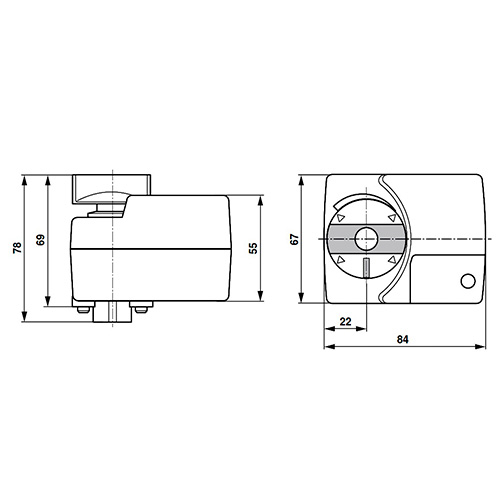 Belimo TRY230 Електропривод кульового клапана