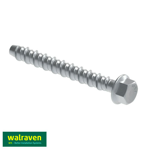Турбошуруп по бетону 6х40мм Walraven W-LX-H шестигранна головка SW10 (62430304)