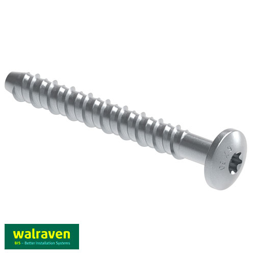 Турбогвинт по бетону 6х40мм Walraven W-LX-PX головка 17мм torx T30 (62432304)