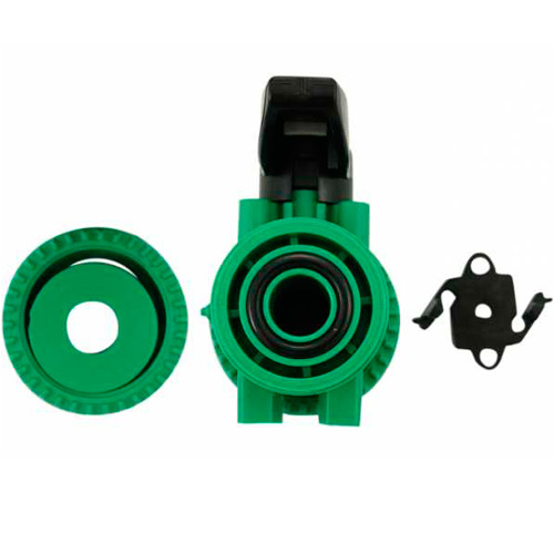 Кран полипропиленовый 25 мм Interplast PPR Green под пайку (700380025)