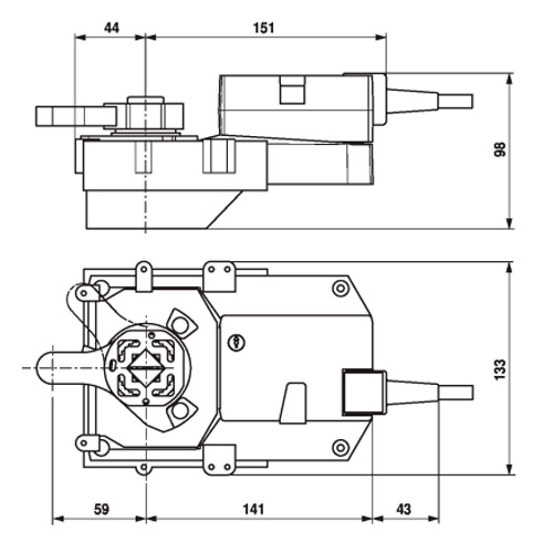 Belimo GR230A-7 Електропривод для заслонок "батерфляй"