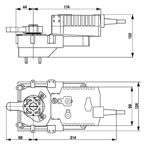 Belimo GRK24A-SR-5 Електропривод для заслонок "батерфляй"