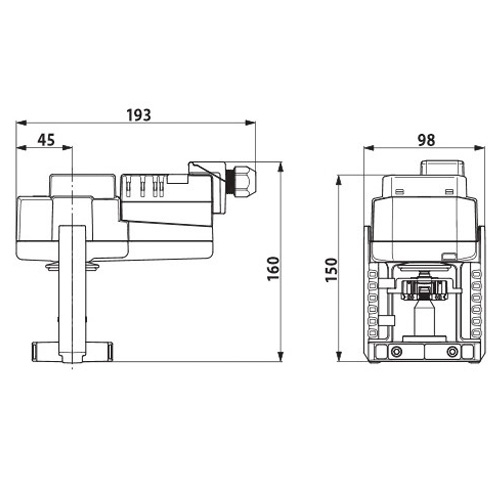 Belimo NVC230A-TPC Електропривод сідельного клапана (прискорений хід – 35 с)