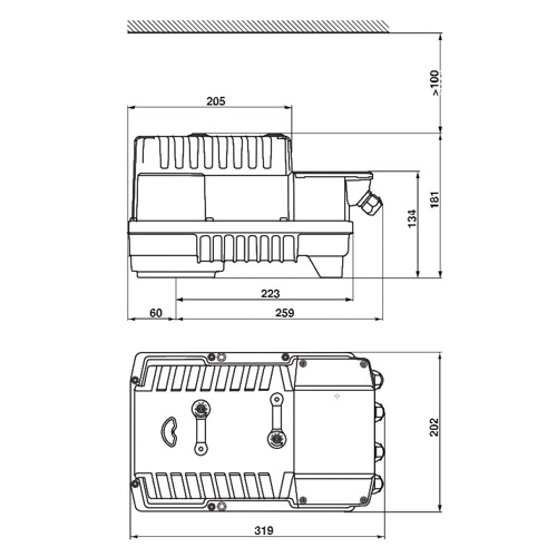 Belimo PRKCA-BAC-S2-T Електропривод для заслонок "батерфляй"