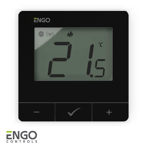 Программируемый интернет терморегулятор ENGO E25-24B ZigBee/868 МГц | черный (932342925)
