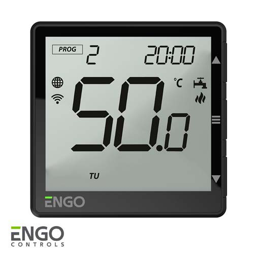 Программируемый таймер для водонагревателей ENGO EHW-B Wi-Fi черный (932312906)