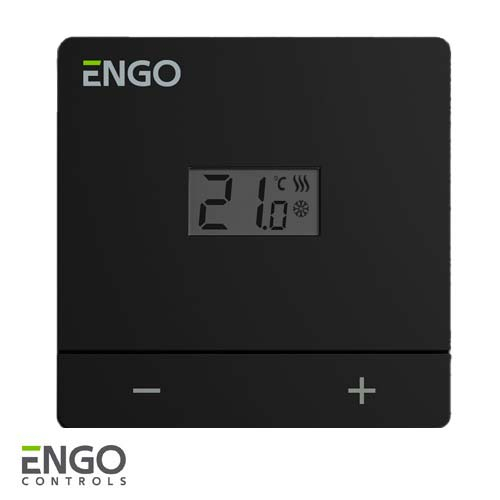 Проводной суточный термостат ENGO EASY-24В черный (932332922)