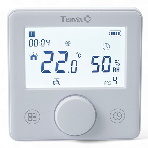 Бездротовий кімнатний термостат з WiFi керуванням Tervix Pro Line | для газового та електричного котла | сухий контакт (118231)