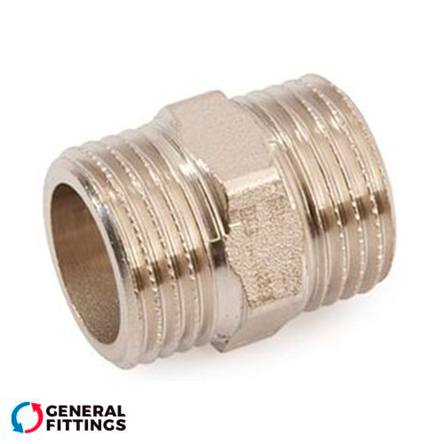 Ниппель латунный никелированный General Fittings 3/4" (260000N050500H)
