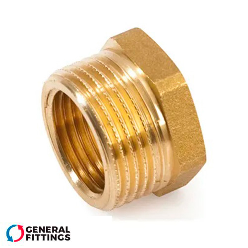 Футорка латунная 1 1/2"х1/2" ВН General Fittings (260044H140400H)