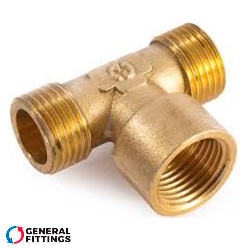 Тройник латунный General Fittings 1/2" НВН (270012H040404A)