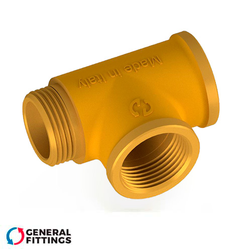 Тройник латунный General Fittings 1/2" ВВН (270017H040404A)