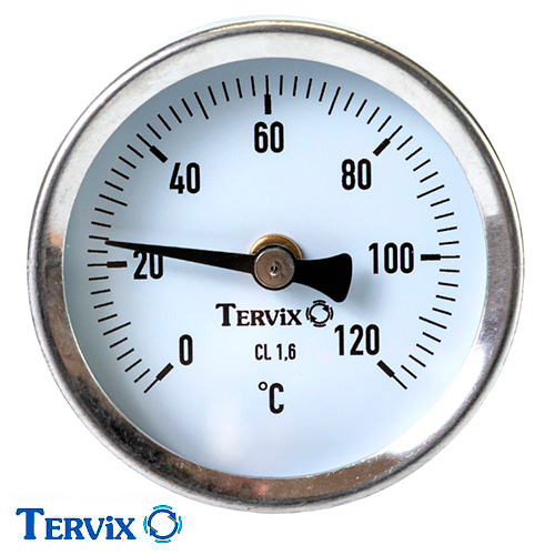 Термометр Tervix Pro Line тип BiTh 100 AX 1/2" | 120°C | к.т. 1,6 | гільза 50мм (356925)