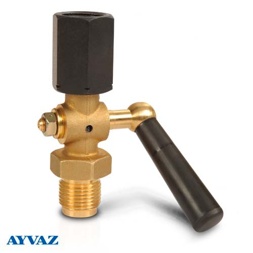 Шаровой кран для манометров Ayvaz MV-330 1/2", Pn25, 200°C (708420101048)