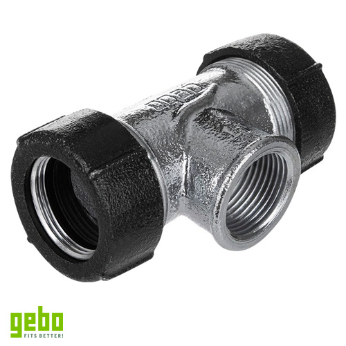 Тройник Gebo QT 24,6-27,3 мм х 3/4" ВР, Dn20 (17.195.04.02)