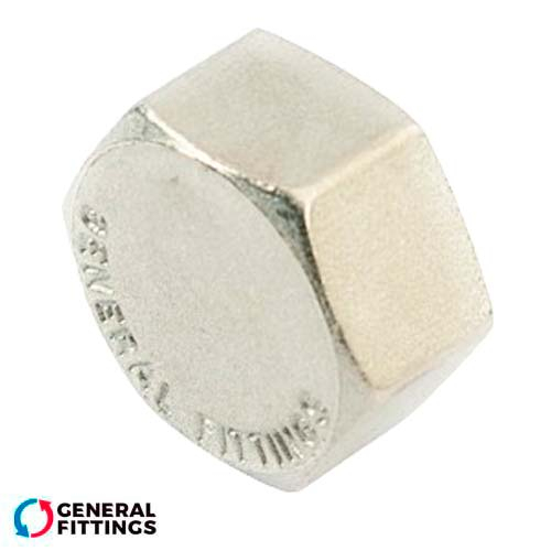 Заглушка латунная никелированная General Fittings 1/2" ВР (260041N040000A)