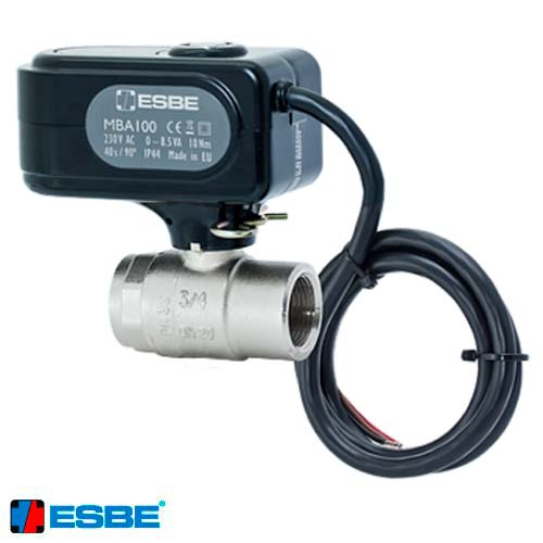 Кран шаровый с электроприводом ESBE MBA121 230В | 1" | kvs 60 | ВВ (43100200)