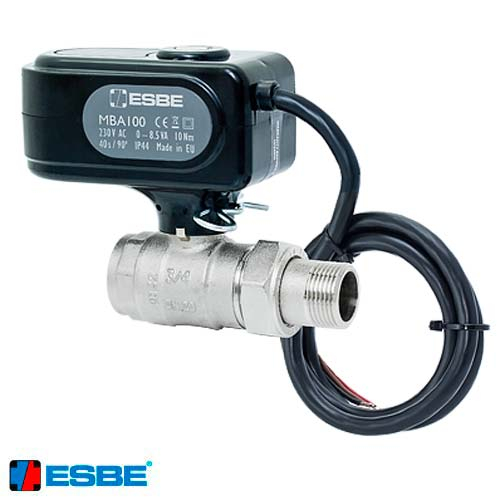 Кран шаровый с электроприводом ESBE MBA124 230В | 3/4" | kvs 45 | ВН (43100400)