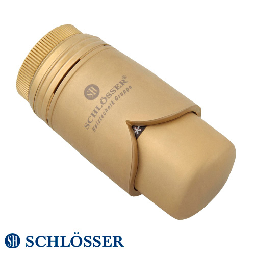Термостатическая головка Schlösser Brillant SH M30x1,5 | 8-30°С | золото матовое (600200006)