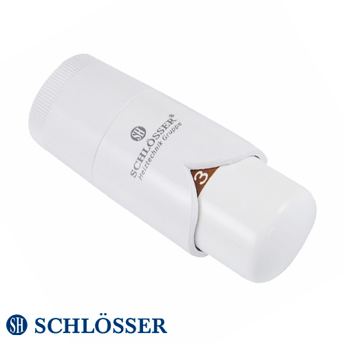 Термостатическая головка Schlösser Brillant DZ под клапан Danfoss | 8-30°С | белая (600500004)